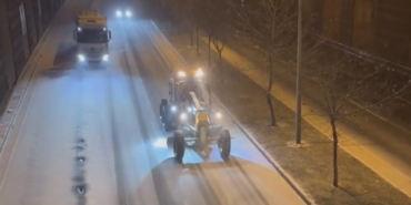 Gaziantep’te beklenen kar yağışı etkisini göstermeye başladı