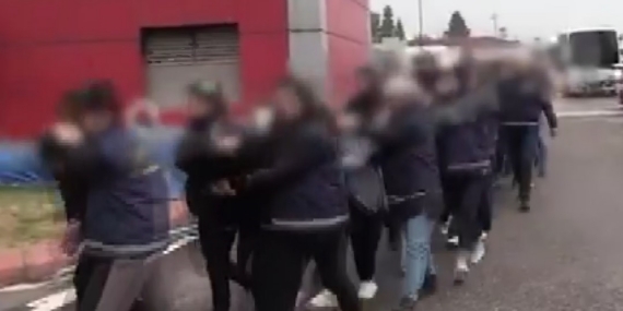 Gaziantep’te fuhuş operasyonunda 14 şahıs tutuklandı, duvardaki yazılar şoke etti