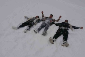 Gaziantep’te kar sevinci