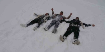 Gaziantep’te kar sevinci