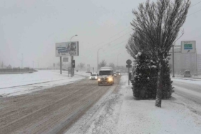 Gaziantep’te yoğun kar yağışı etkili oluyor