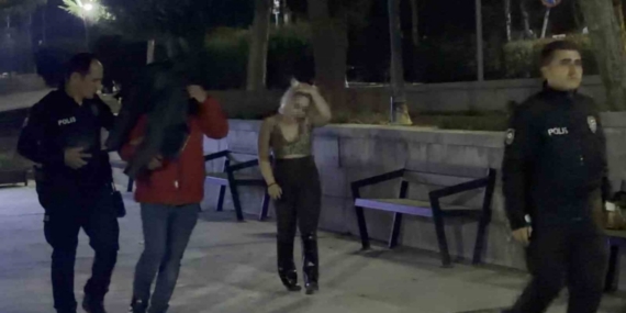 Genç kadına şiddet ihbarı polisi alarma geçirdi