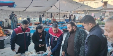 Germencik’te semt pazarında gıda denetimi