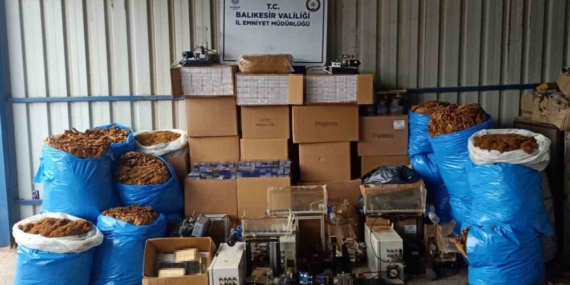 Gönen’de kaçak tütün operasyonu: 13 gözaltı