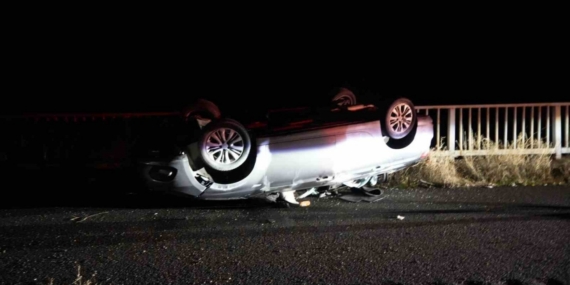 Gümüşhane’de otomobil takla attı: 5 yaralı