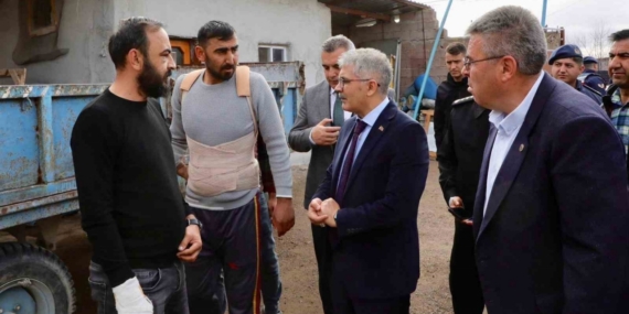 Halı saha kavgasının ardından Vali Çelik Kiledere’ye gitti