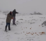 Halkapınar’da kar yağışı etkili oluyor