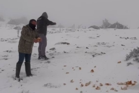 Halkapınar’da kar yağışı etkili oluyor