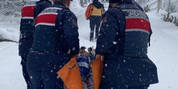 Hasta vatandaşa jandarma ulaştı