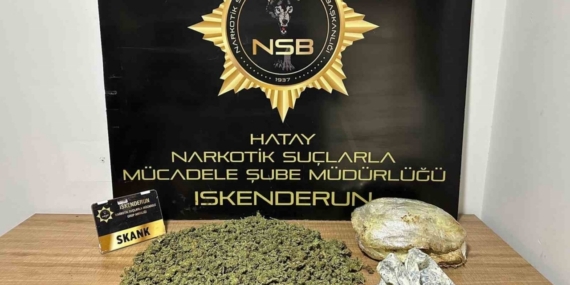 Hatay’da uyuşturucu operasyonu: 2 tutuklama