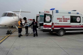 Hava ambulansı 6 günlük bebek için havalandı