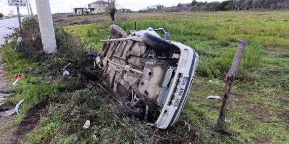 Hurdaya dönen araçtan ağır yaralı olarak çıkartılan adam hayatını kaybetti