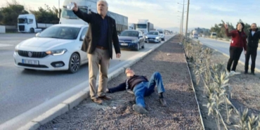 Hurdaya dönen araçtan yaralı kurtuldu