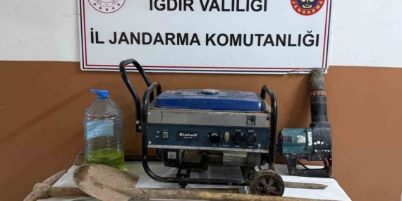 Iğdır’da kaçak kazı operasyonu: 4 şüpheli gözaltında
