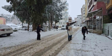 İslahiye’de kar etkili oluyor