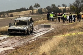 Isparta’da dağlık alanda yanmış aracın kenarında başsız erkek cesedi bulundu
