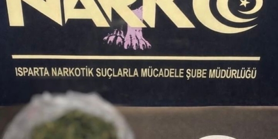Isparta’da uyuşturucu operasyonunda 2 gözaltı