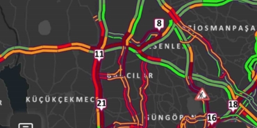 İstanbul’da trafik yoğunluğu akşam saatlerinde yüzde 83’e ulaştı