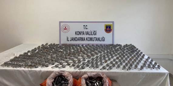 Jandarma ekipleri 586 adet tabanca namlusu ele geçirdi