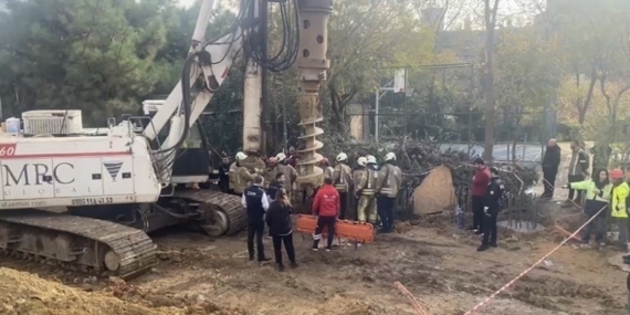 Kadıköy’de inşaat şantiyesinde işçi çukura düşerek yaralandı