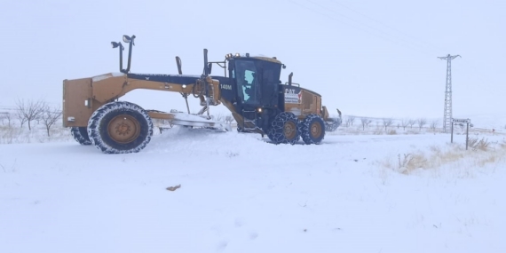 Kahramanmaraş’ın kuzey ilçelerinde kar mücadelesi
