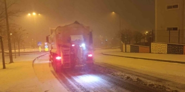 Kahramanmaraş’ta belediye ekiplerinin kar mesaisi