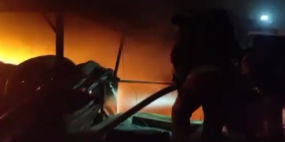 Kahramanmaraş’ta iş yeri yangını