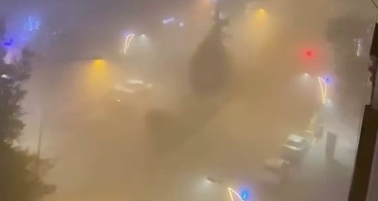 Kahta’da yoğun sis etkili oldu