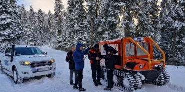 Kar keyfini yaşamak isteyen 11 kişi karda mahsur kaldı