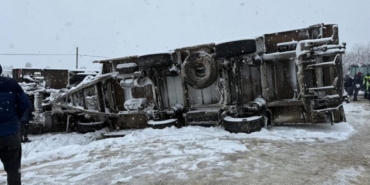 Kar yağışı kazayı beraberinde getirdi