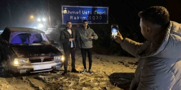 Kar yağışını duyan soluğu burada aldı