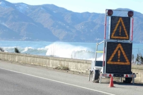 Karadeniz Sahil Yolu’nda dalga ve fırtına alarmı