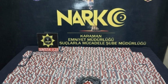 Karaman’da 2 bin 721 adet sentetik hap ele geçirildi: 4 tutuklama