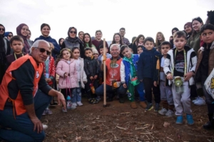 Karaman’da fidanlar toprakla buluşturuldu