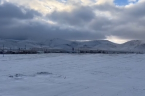 Karapınar’da beklenen kar geldi