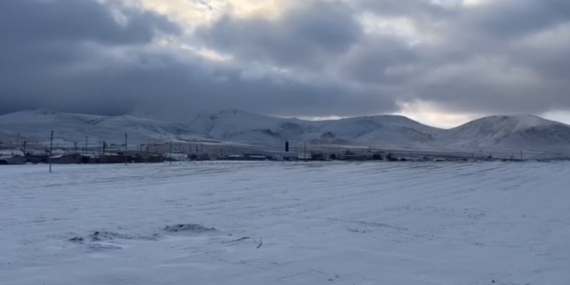 Karapınar’da beklenen kar geldi