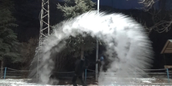 Kars’ta Sibirya soğukları etkisini sürdürüyor