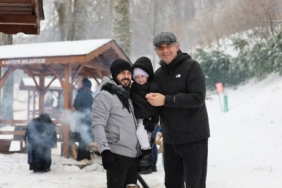 Kartepe’deki mesire alanı kışın da misafirlerini ağırlıyor