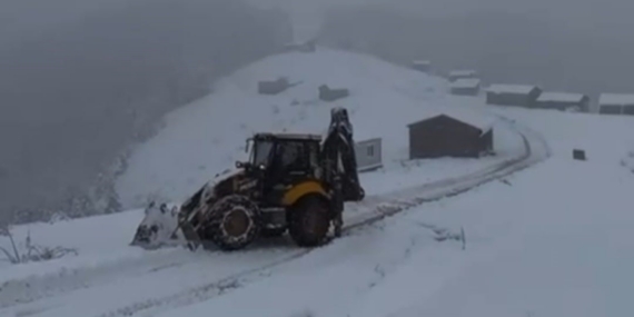 Kastamonu’da kar yağışı etkili oldu