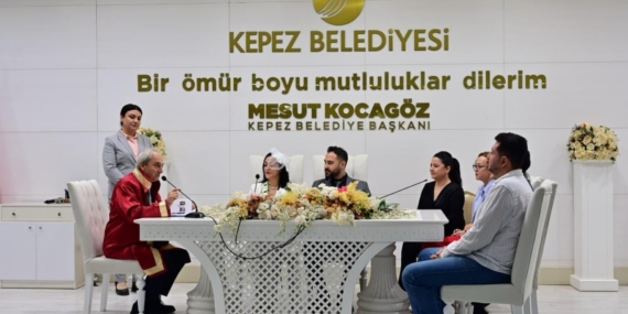 Kepez’de yılın son özel gününde nikah yoğunluğu