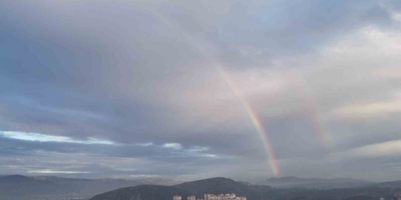 Kestel semalarında gökkuşağı oluştu