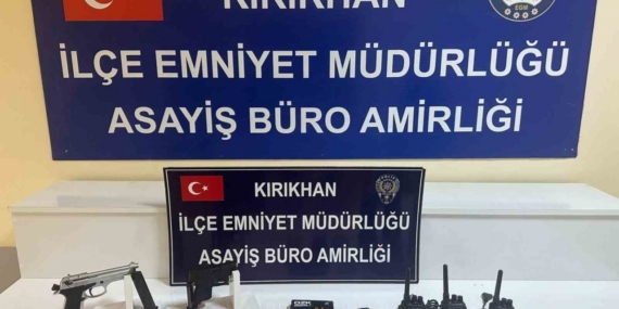 Kırıkhan’da asayiş operasyonu; 2 gözaltı