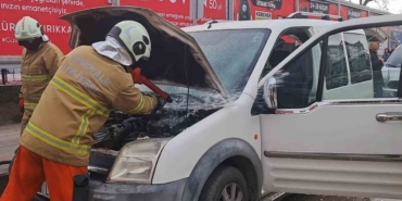 Kırıkkale’de araç yangını