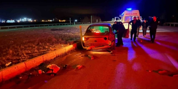 Kırmızı ışık ihlali kazaya sebep oldu: O anlar kamerada