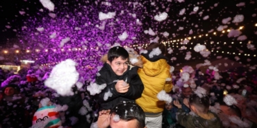 Kış festivalinde eğlence hız kesmeden devam ediyor