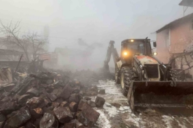 Kış ortasında evsiz kaldılar