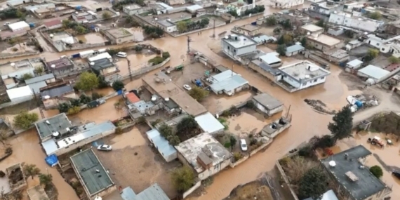 Kızıltepe’de sağanak sonrası mahalle sular altında kaldı