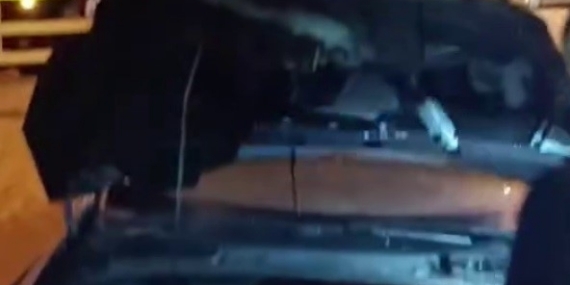 Konya’da park halindeki otomobilde yangın