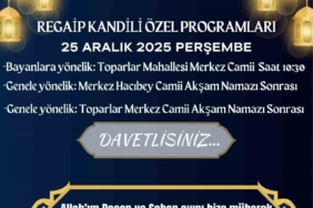 Köyceğiz’de Regaip Kandili nedeniyle özel programlar düzenlenecek