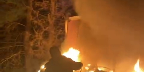 Küllükte unutulan sigara yangına neden oldu